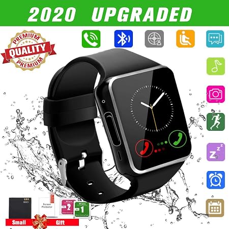 Mahipey Smartwatch,Bluetooth Smart Watch con Camera Orologio Intelligente  Orologio Cellulare Impermeabile con SIM Card Slot Per Android IOS Huawei  Samsung Phone XS XR X11 X10 X8 S9 S8 S7 Uomo Donna :