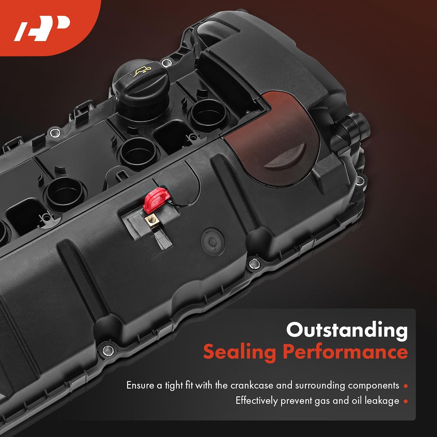 A-Premium PCV Engine Valve Cover Cover Compatible with Mini Cooper 2011-2015 R55 R56 R57, Cooper Countryman 2011-2016 R60, Cooper Paceman 2013-2016 R61, 1.6L, Replace# 11127572724