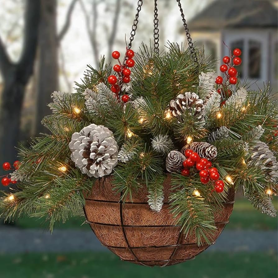 Christmas tree hanging basket Clearance
