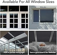 Vista 7 de VSUDO 1 rollo de película opaca estática de 17.7 x 78.7 pulgadas para privacidad, tinte de ventana con patrón negro esmerilado para el hogar