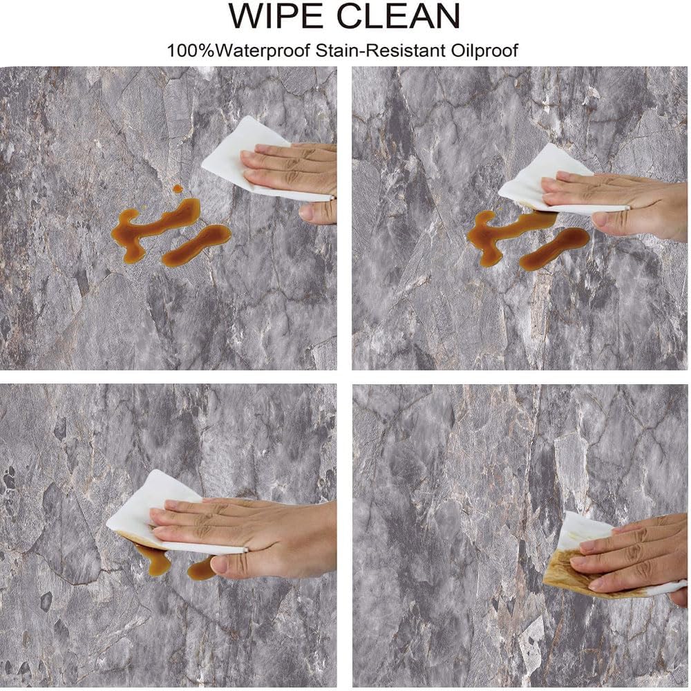 Marble Oval Fitted Tablecloth, Marble Texture Background, for Kitchen Dining, Party, Holiday, Christmas, Buffet, Fits 48" x 72" Table