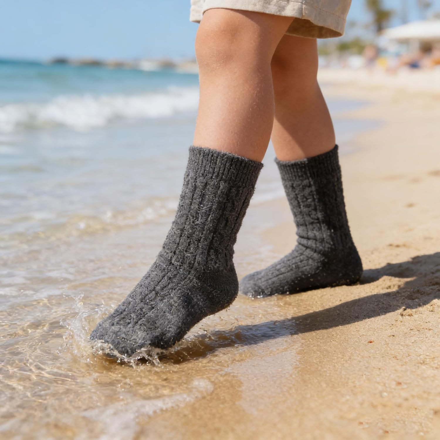 Children's Sports Socks(3pairs) - Comfortable, Warm & Breathable Wool-Cotton Blend Socks for Active Kids | Anti-Slip, Multi-Functional, Recommended Sports for Running & Outdoor Fun! - Image 9