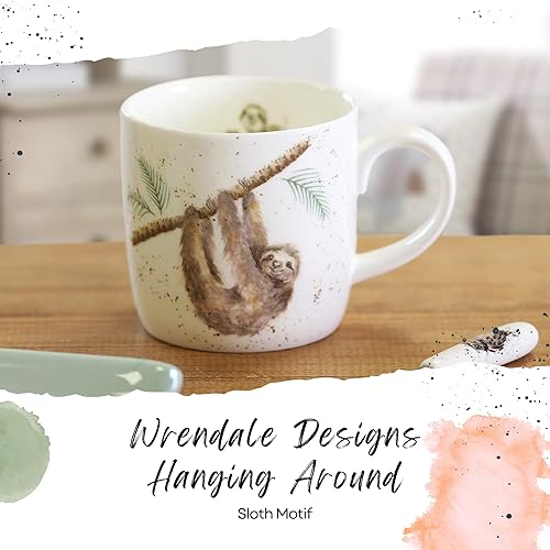 Vista 64 de Royal Worcester Wrendale Designs - Taza de 14 onzas, con ilustración de llama, «Because I'm Worth It with Llama Illustration», taza de animales