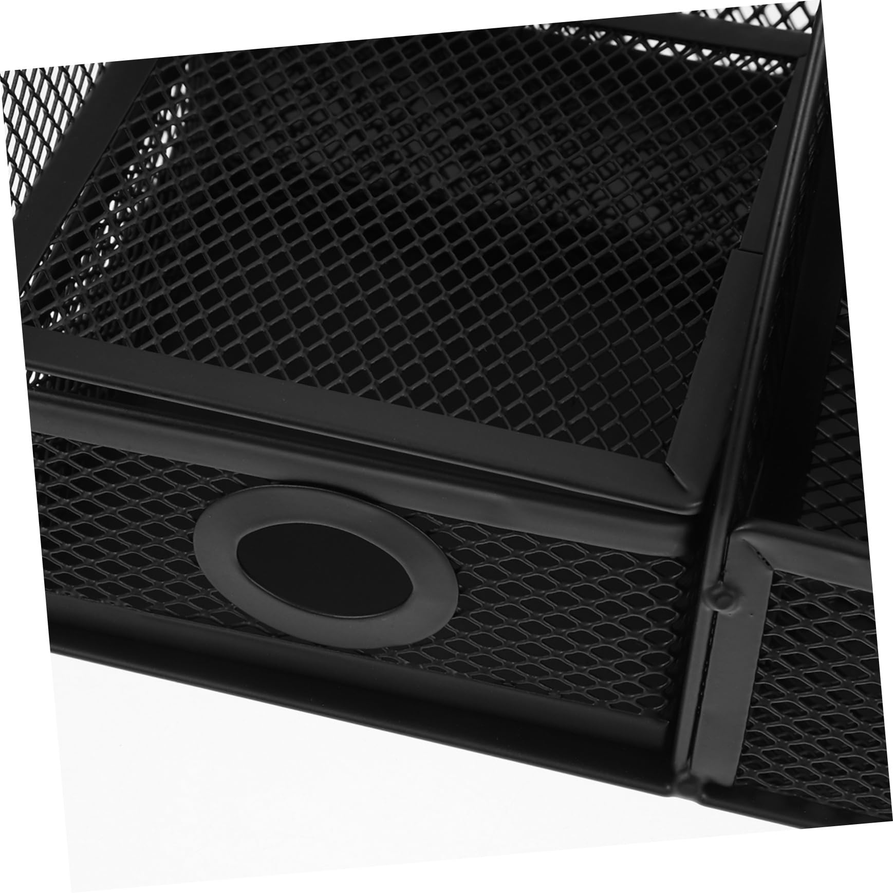 DOITOOL Organizer Eleganter Moderner Eisen aus Schreibtisch Schwarzem Büroorganisation mit Multifunktionaler Aufbewahrungsbox und Stiftehalter zur für Arbeitsplatz