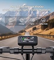 Vista 30 de Patinete eléctrico para adultos y niños grandes, alcance de 23/21 millas, velocidad máxima de 22/18 MPH, potente motor de 650/500/350 W, neumáticos