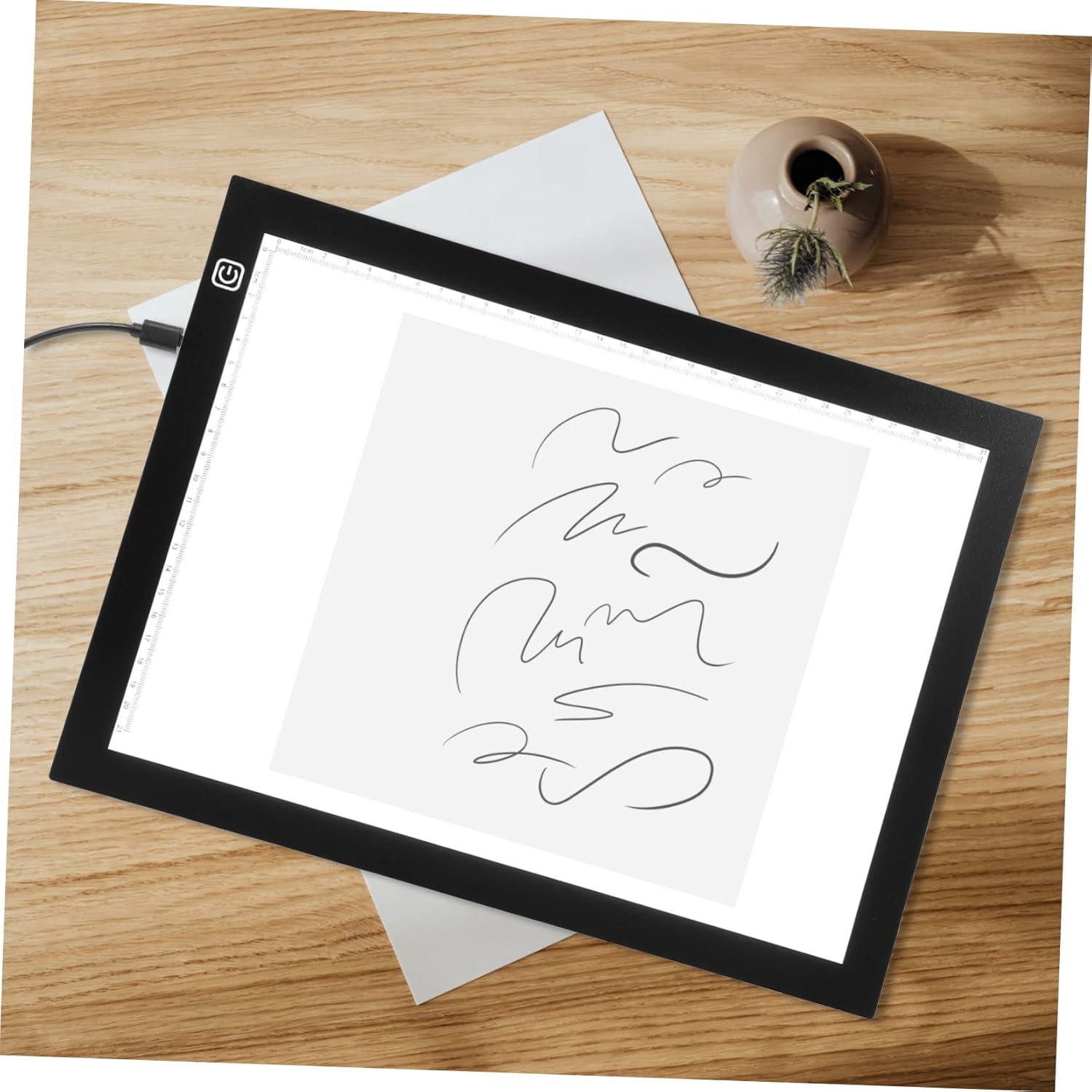 Gogogmee 1 Set Professional LED Light Pad for Tracing Household Light Table for Drawing Convenient Art Tool for Sketching Painting and Calligraphy USB Powered Ultra Thin Design