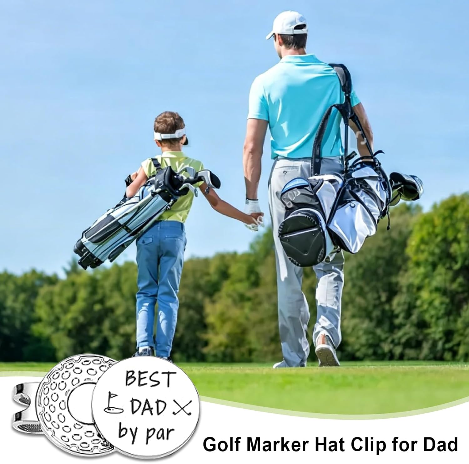 Dad Golf Gifts Golfs Ball Marker Hat Clip for Dads Best Dads Ever image 3