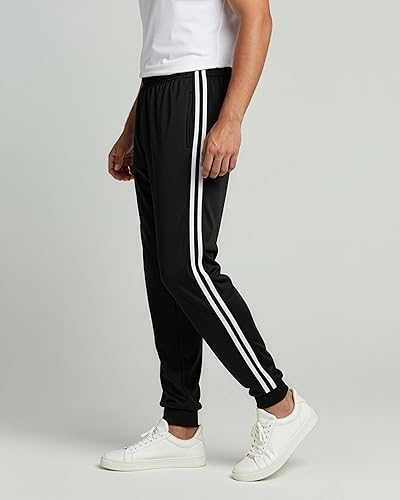 Miniatura 5 de Real Essentials - Paquete de 3 Pantalones deportivos estilo casual con bolsillos para hombre