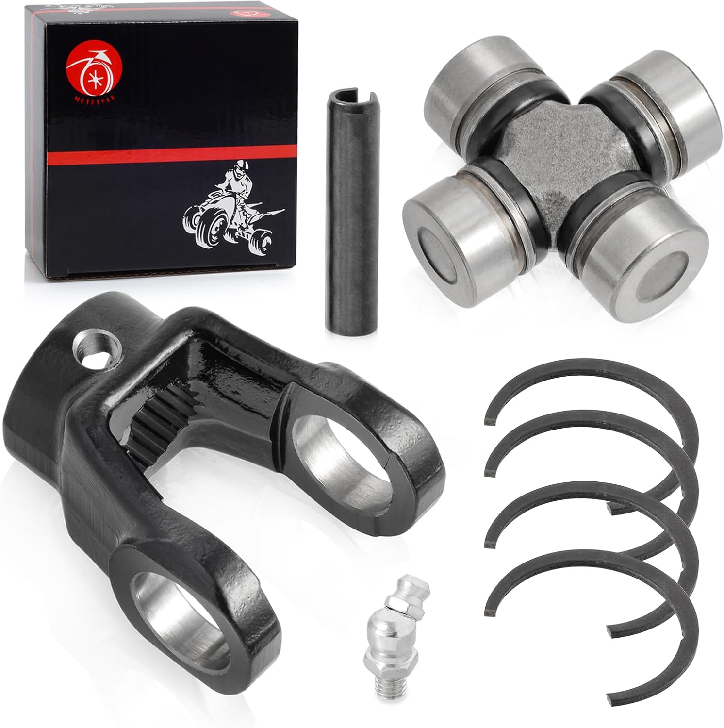 Front Drive Prop Shaft Yoke & U-Joint Kit For Polaris Sportsman Scrambler Magnum Ranger RZR 300 325 330 335 400 425 450 500 570 600 700 800 850 900 1000 General 1000