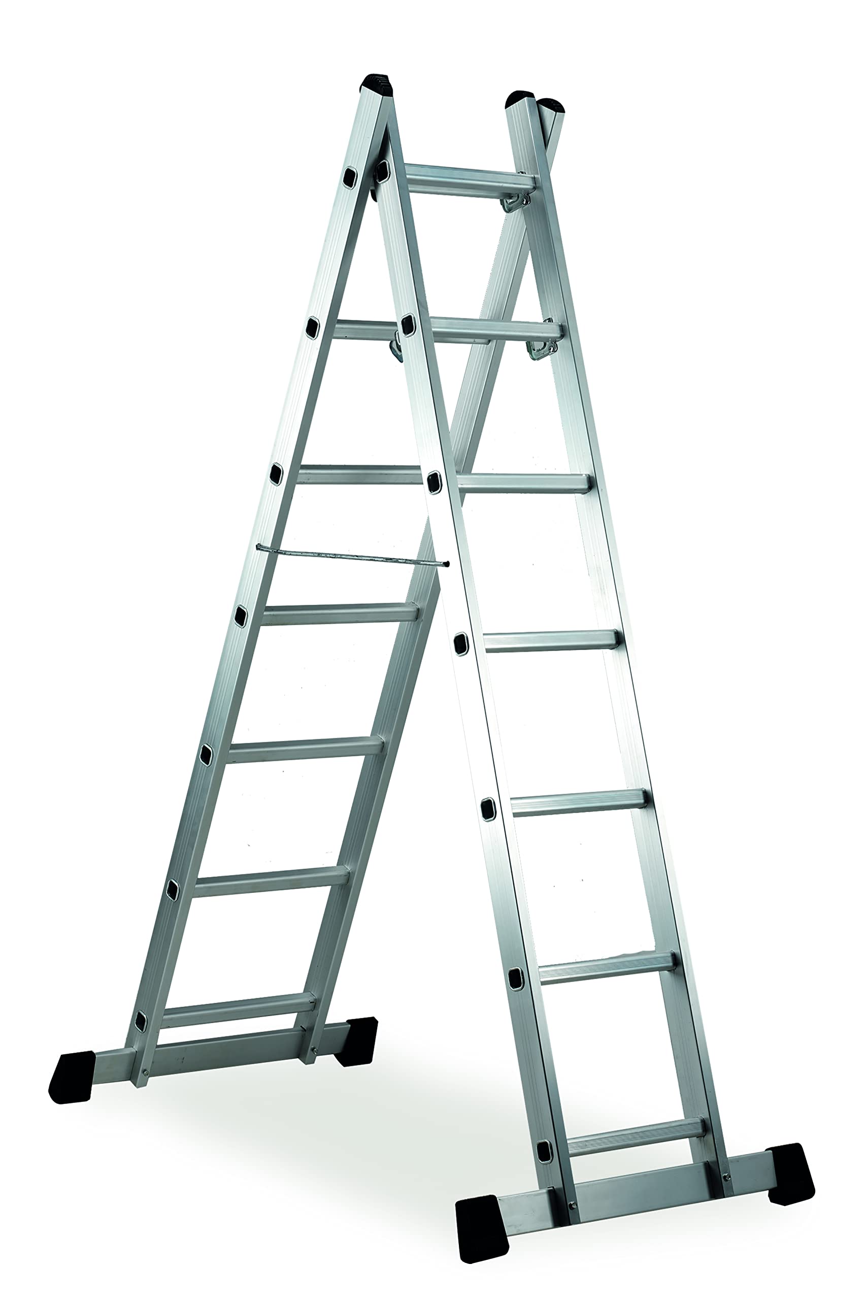 Linea Garden Friend Trabattello Alluminio Everest 6 gradini Multiposizione Altezza 168 cm profondità 40 cm, Lunghezza 160 cm, Portata Max, 120 kg, per Uso Domestico e bricolage