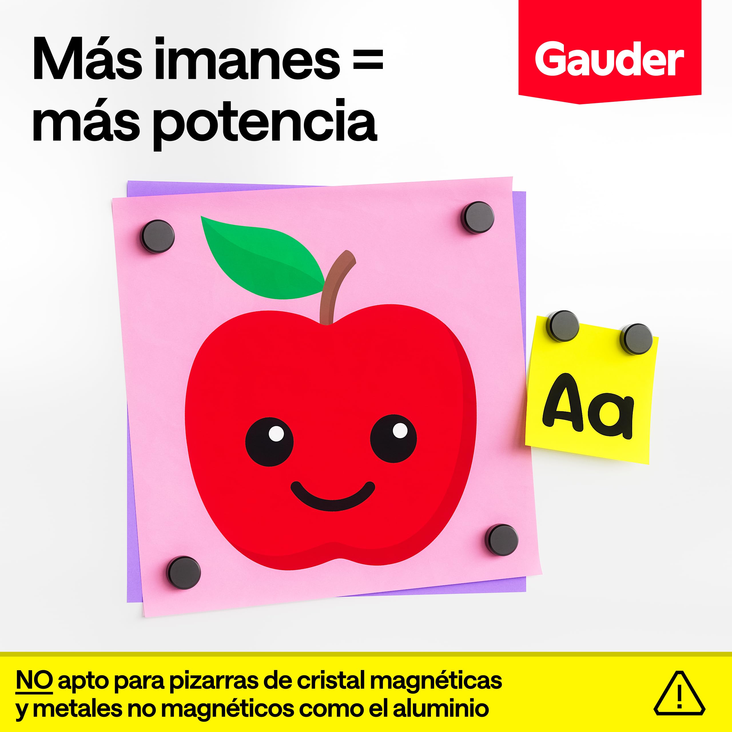 GAUDER Imanes para Pizarra Blanca 100 piezas 12 x 5 mm Discos Magnéticos Redondos Fuertes