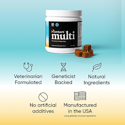 Miniatura 5 de Embark Multibeneficio para perros  Todo en 1, suplementos para perros  Glucosamina, condroitina, apoyo articular  piel, pelaje, cerebro e inmunidad
