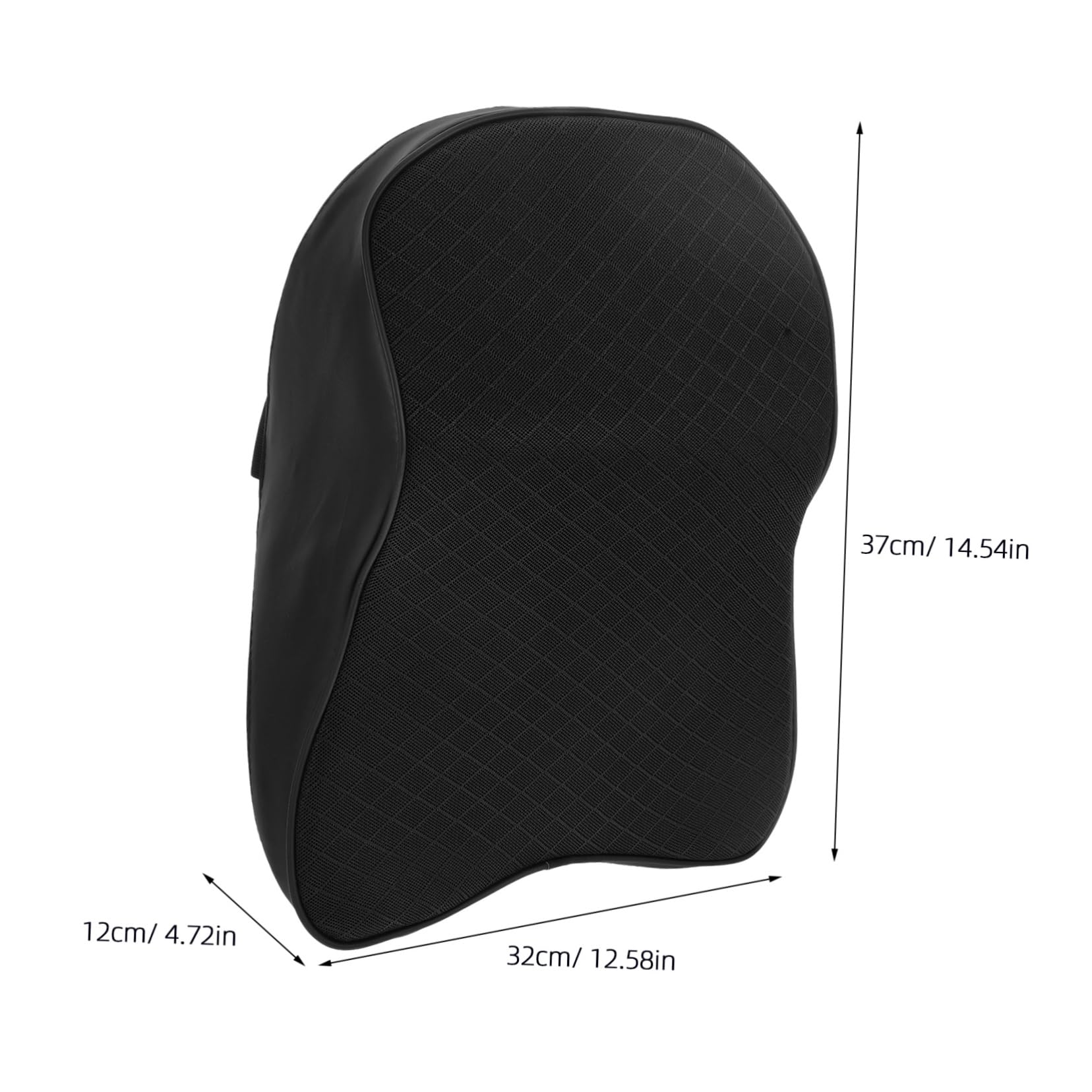 PRETYZOOM Cojín Coche Conductor de Memoria Espumosa, Soporte Cervical Cómodo y Lavable, Reposacabezas para Asiento Coche y Oficina Negro