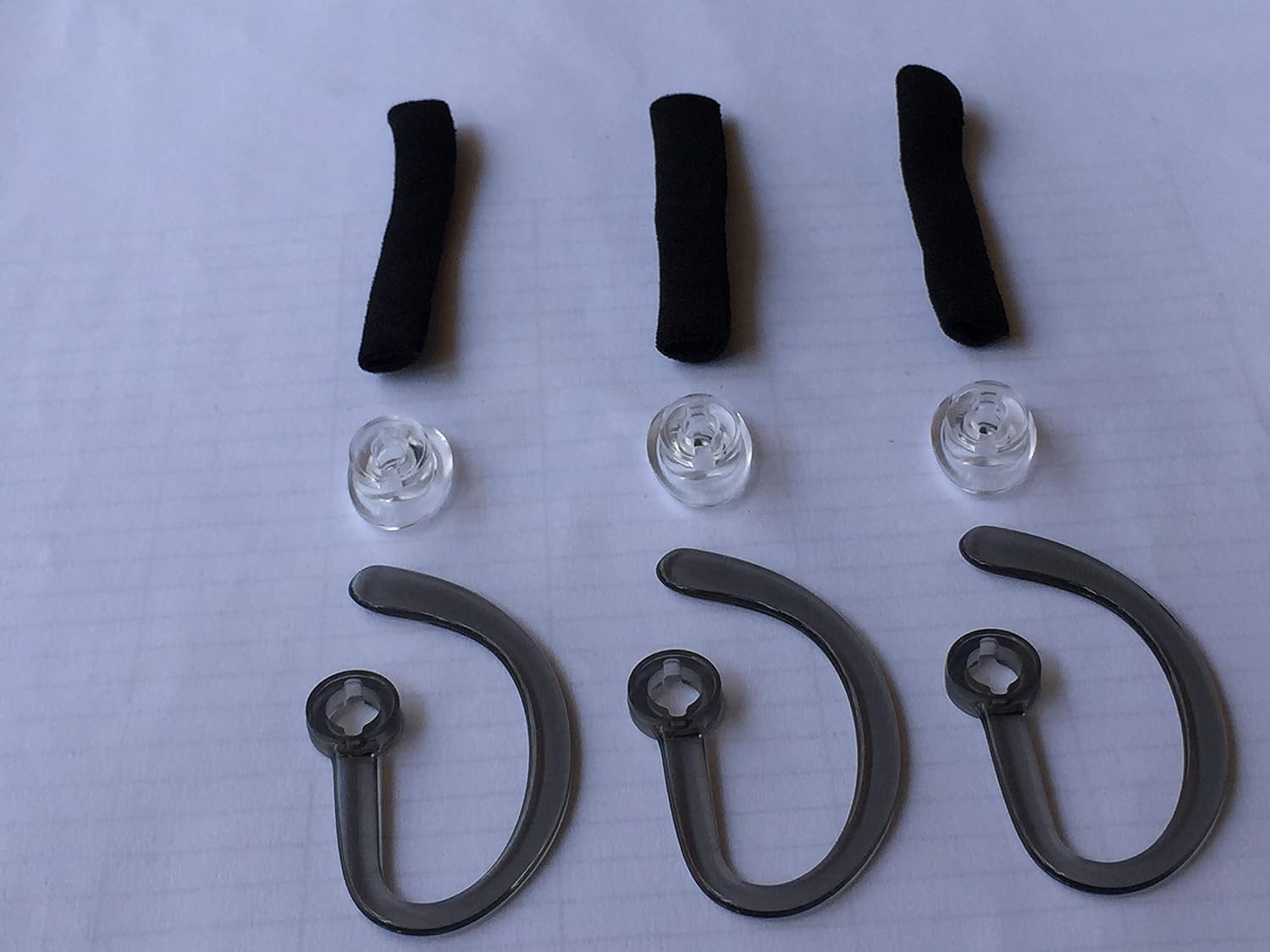 Ear Tips for Plantronics CS540 Replacement Cordless Headset Ear Fit Kit Earbuds Earloops EarHook Foam Spare Compatible with Plantronics CS540 WH500 W440 Savi W740-3X Medium image 3