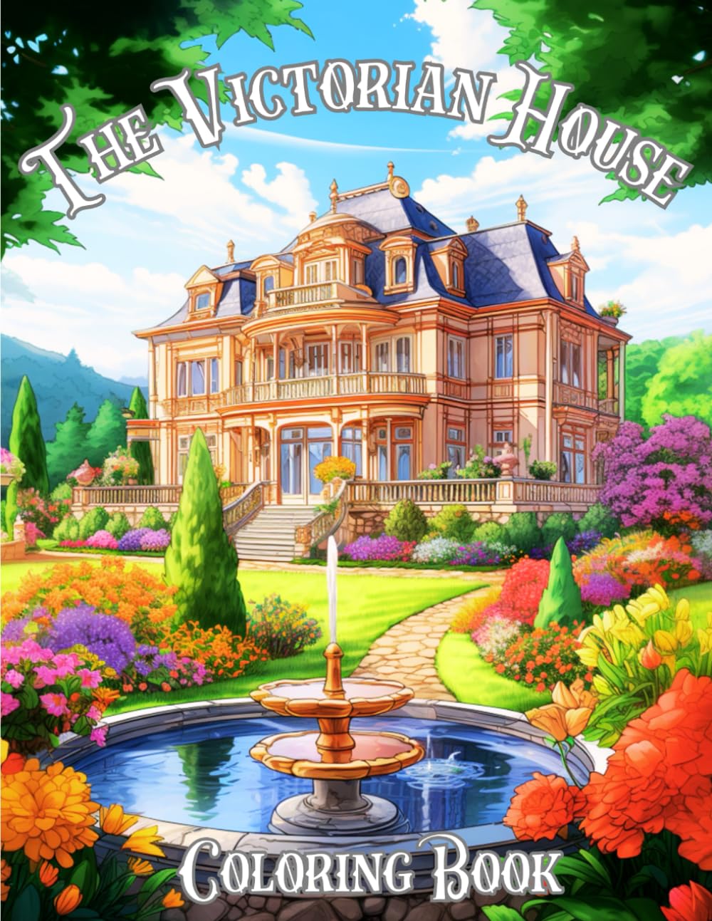 Amazon.com: The Victorian House Coloring Book: for Adults - Relaxing ...