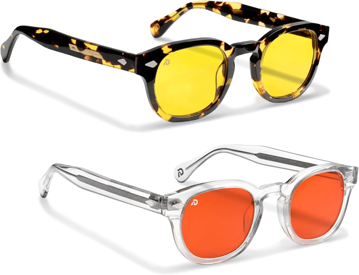 DREAM RECOVERY Blue Light Blocking Glasses for Computer, Gaming, Screen Fatigue - Reduce Eye Strain and Improve Focus - Atlas Day & Night Set