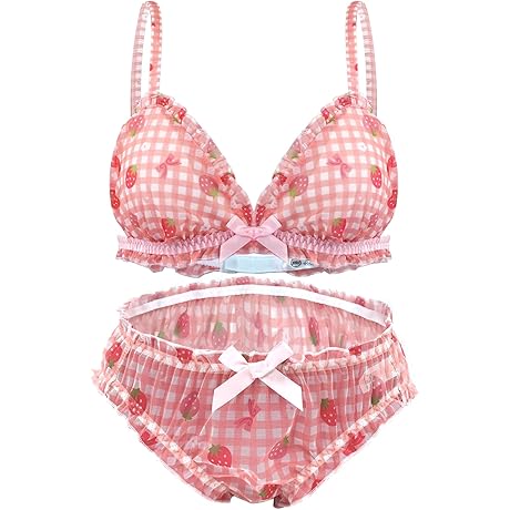Sweet Strawberry Lingerie Set: A Delightful Coquette's Temptation