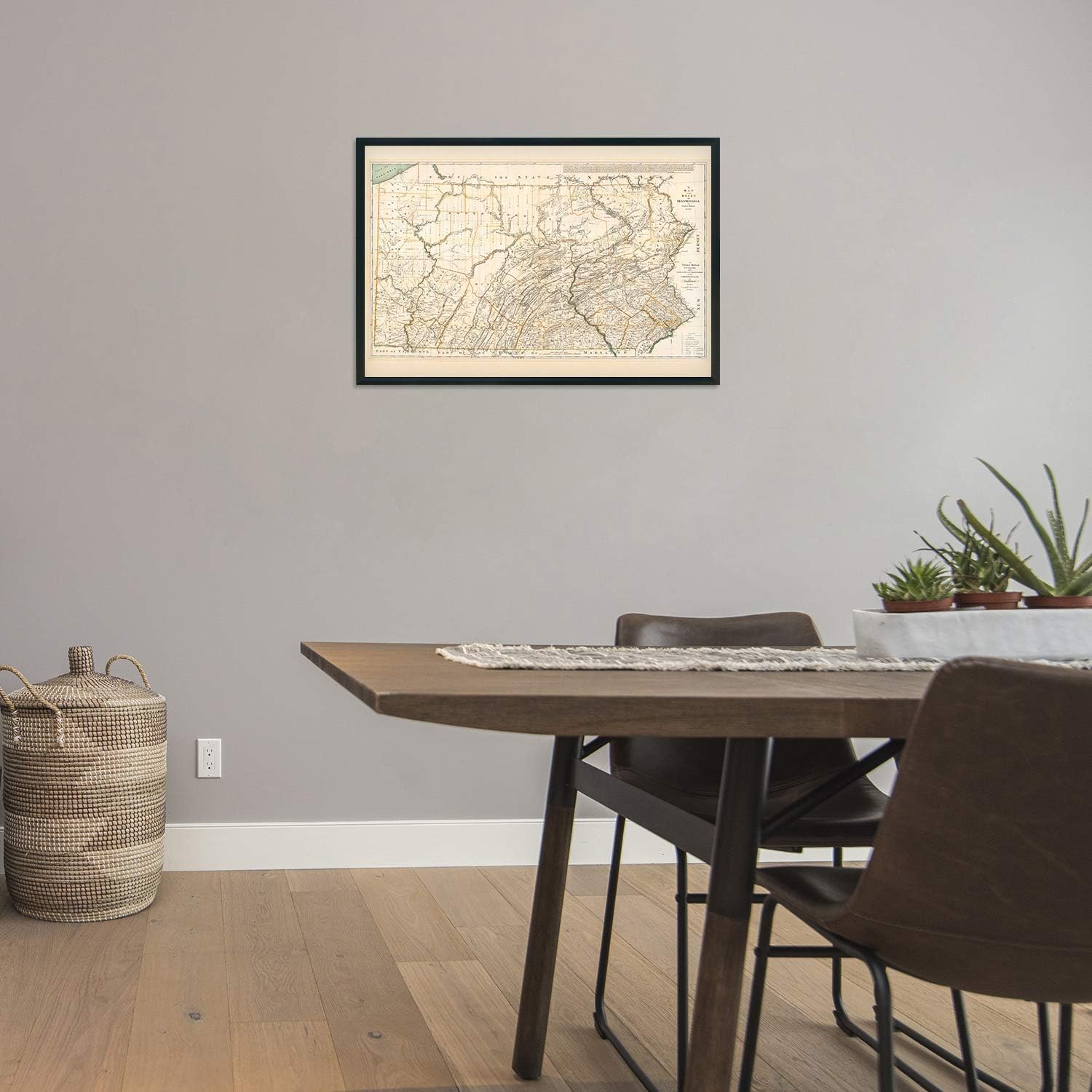 HISTORIX Vintage 1792 Pennsylvania State Map - 24x36 Inch Pennsylvania Vintage Map Wall Art - Pennsylvania Wall Map - Map of Pennsylvania State - Vintage Pennsylvania Map - PA Wall Art