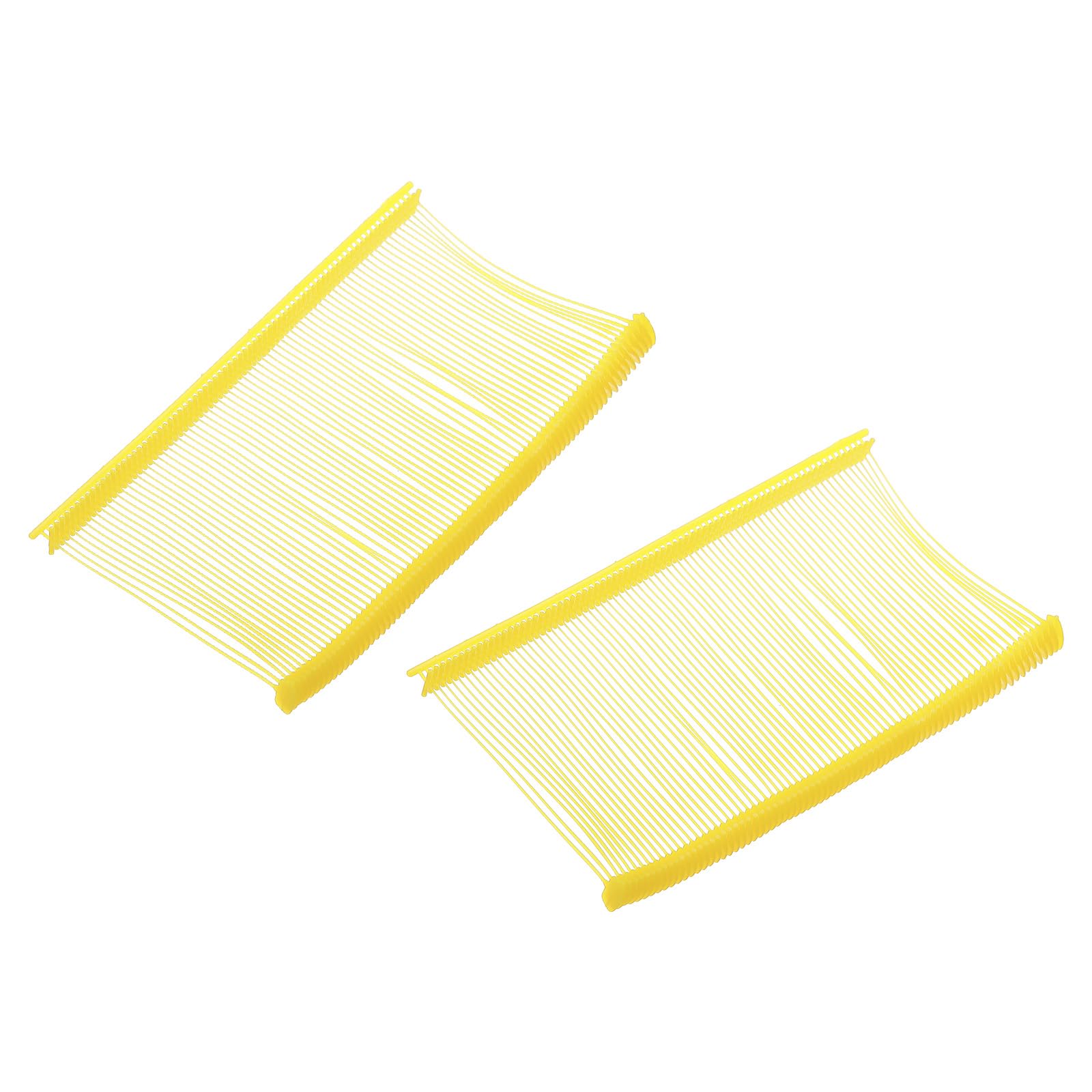 sourcing map 1000 Pcs Standard Tagging Barb Fasteners, 2 Inch Yellow Tagging Gun Fasteners Tagging Gun Refill Plastic Garment for Clothing Fine Stitch Price Refills Tag Label
