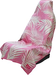 Sprints Athletic Running Towel, Full-Sized, Car Seat Cover - Performance Microfiber (Garden of Races Past - Pink)