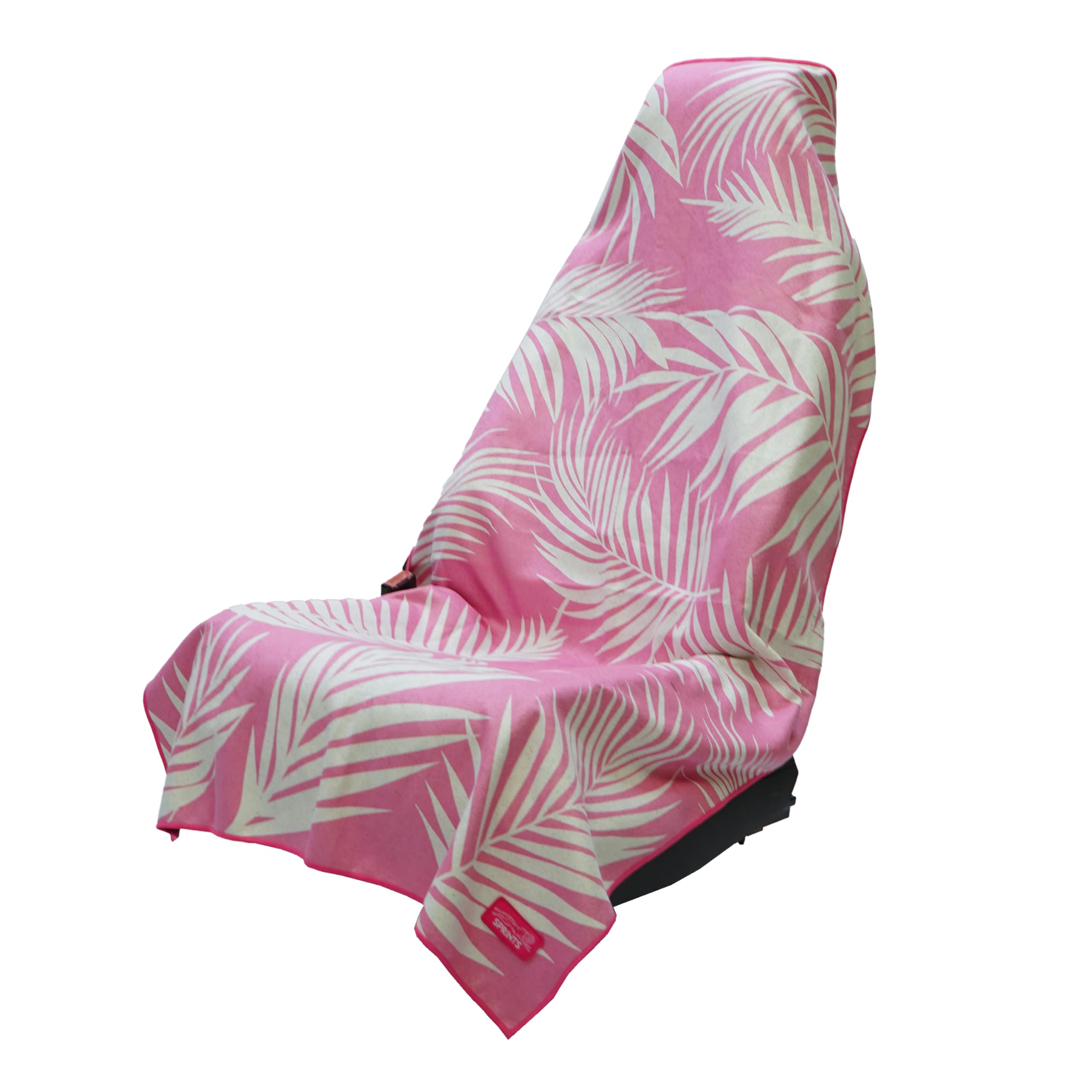 Sprints Athletic Running Towel, Full-Sized, Car Seat Cover - Performance Microfiber (Garden of Races Past - Pink)