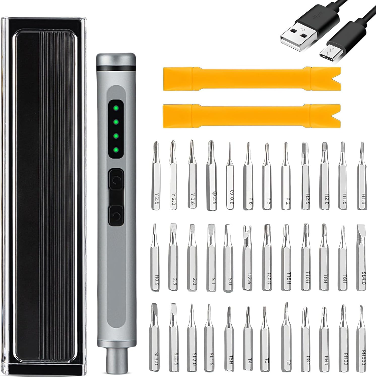 3.7V Mini Electric Screwdriver - 41 in 1 Mini Precision Screwdriver Set, for Effortless, High-Precision Repairs (41 in 1 Electric)