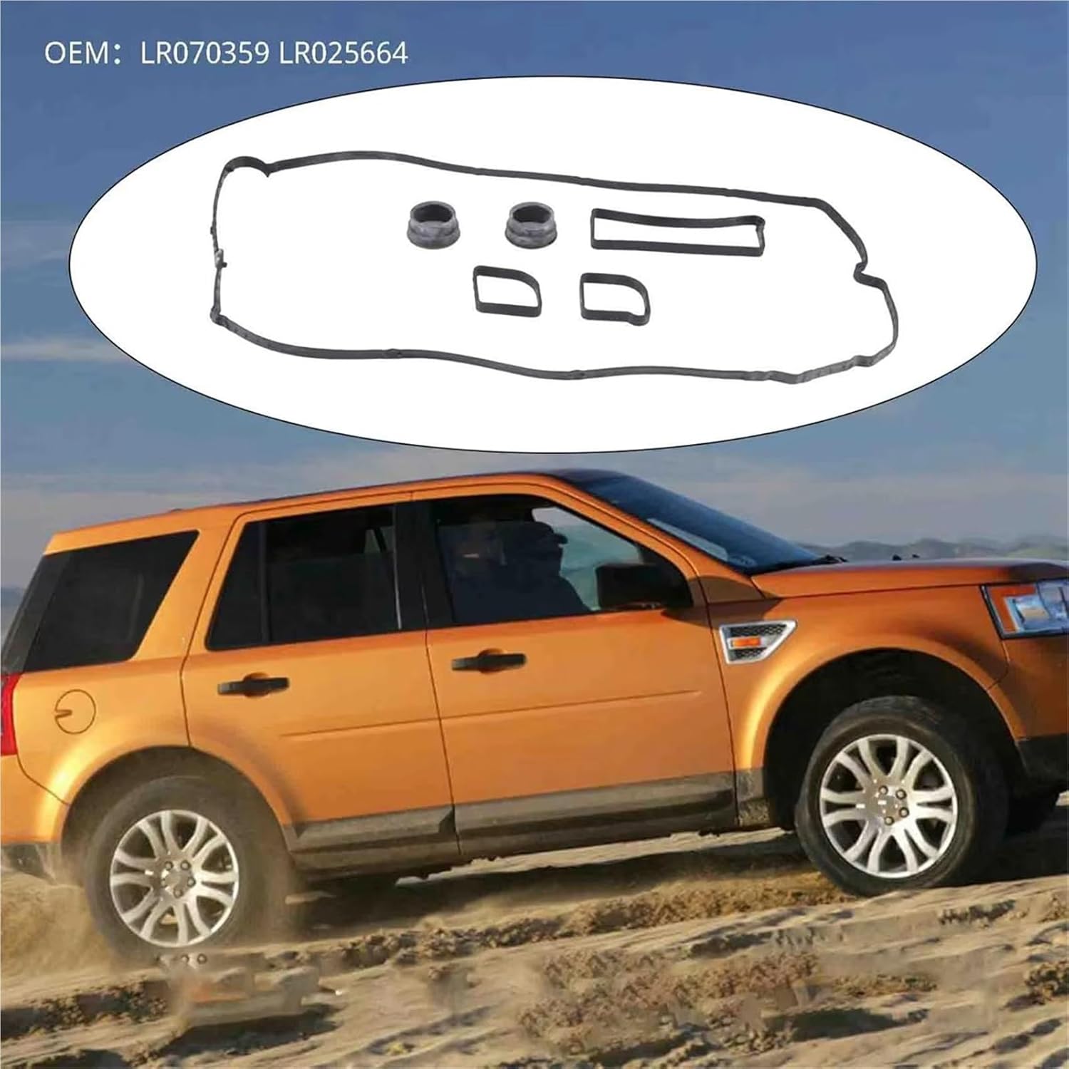 Valve Cover Seal for Land for Rover for Freelander 2 for Evoque 2013 2014 2015 Car Engine Camshaft Valve Cover Gasket Jde38065 Lr070359 Lr025664