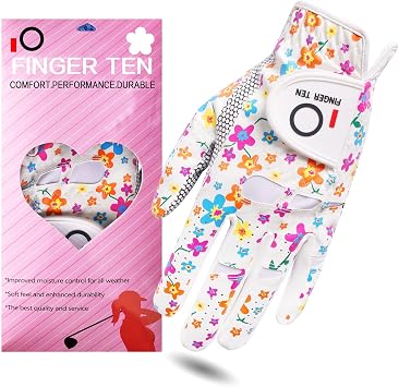 FINGER TEN Golf Gloves Women Extra Grip