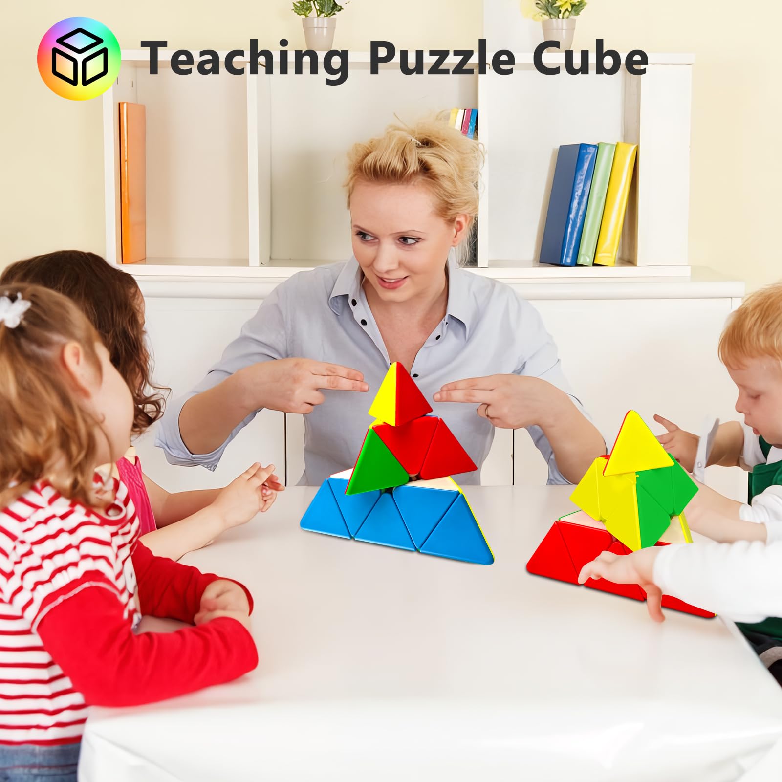 Vdealen Speed Cubo Magico Piramide Magic Cube, Liso Pyramid Cubo de Velocidad para Principiantes y Usuarios Avanzados