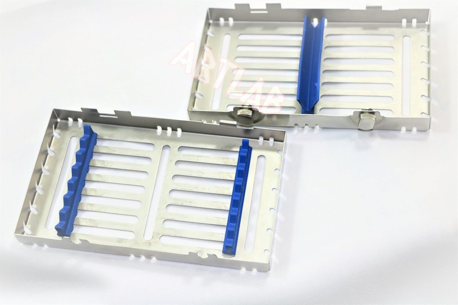 3 Blue Detachable Dental Autoclave Sterilization Cassettes for 15 Plus 10 Plus 7 Instrument CYNAMED