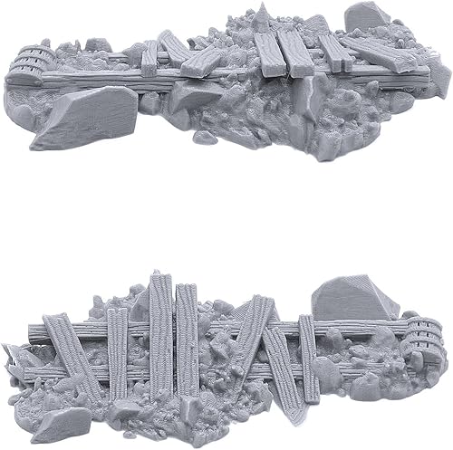 Miniatura 8 de EnderToys Urban Rubble by GameScape3D, escenario RPG de mesa impreso en 3D y terreno de juego de guerra para miniaturas de 1.102 in