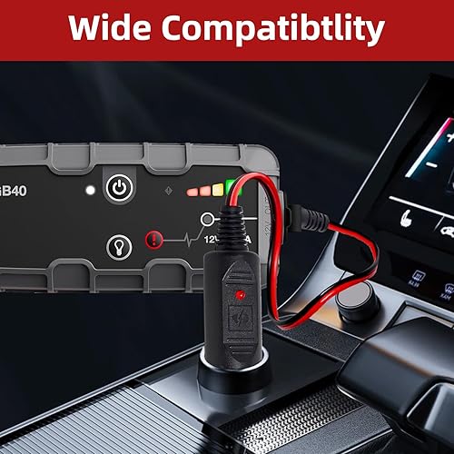 Miniatura 3 de Cable cargador de coche de 14 V 56 W CC para NOCO GB70 GB150 GB250+ GB251+ GB500 GB500+ Genius Boost Ultra Safe Batería de arranque de litio XGC4