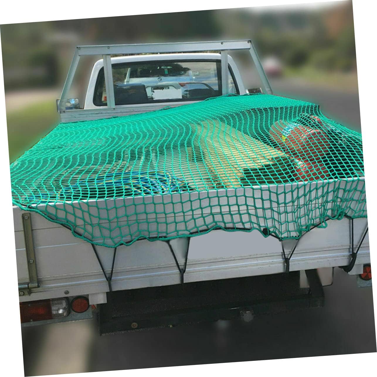 OUNONA Mesh Truck Trailer Cargo Net Extend Cover Hooks Heavy Duty Nylon Net for Car Truck Bed Bed for Car
