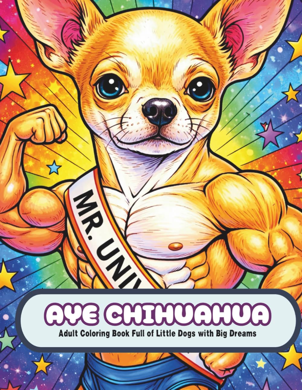 Aye Chihuahua: Adult Coloring Book Full of Little Dogs with Big Dreams