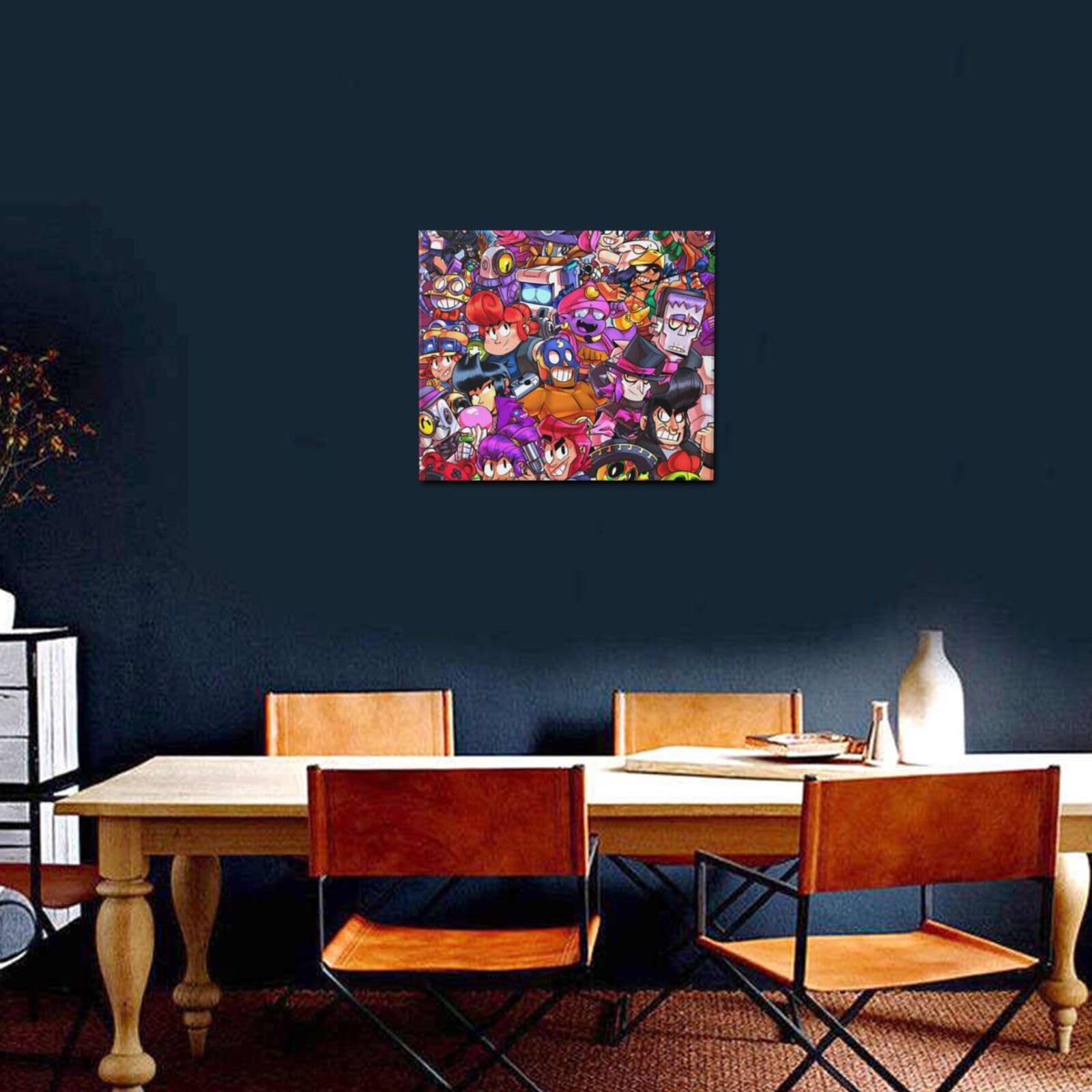 ポスター　インテリア Amazon.co.jp: 新築飾りブロスタ (1) 贈り物 キャンバス寝室の装飾風景