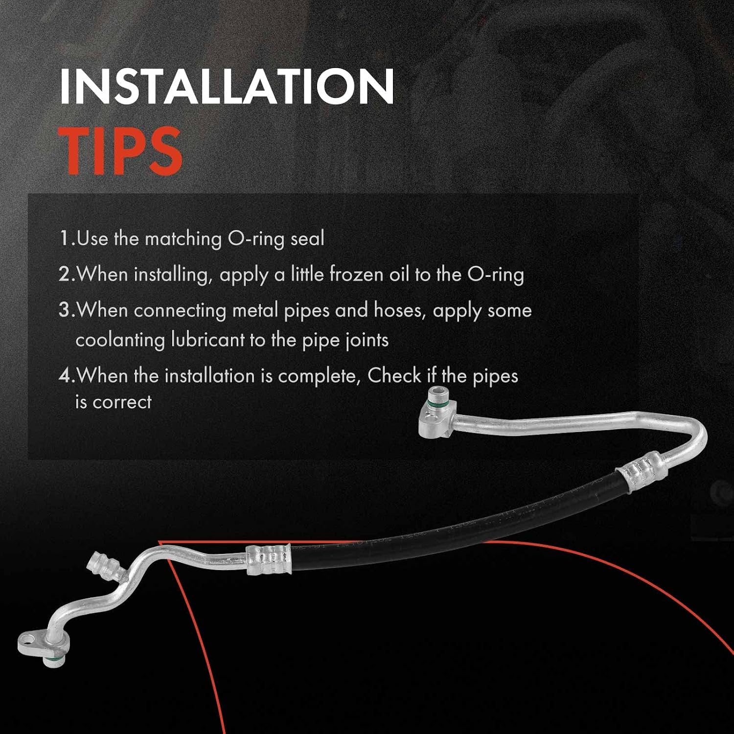 A-Premium A/C Discharge Line Hose Assembly Compatible with INFINITI G20 2000-2002 2.0L, Compressor to Condenser