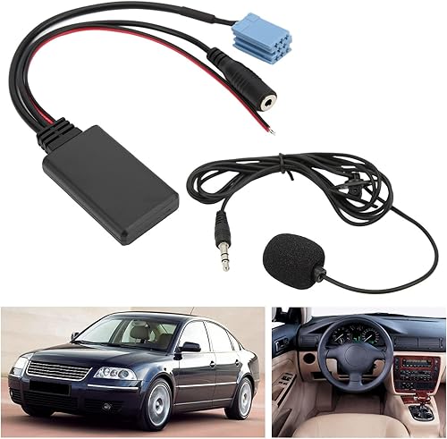 Miniatura 3 de Tbest Cable estéreo Bluetooth5.0 Aux in 0.138 in Jack Iso 7 607 897 093 Terminales de reemplazo de micrófono manos libres y arneses de cableado