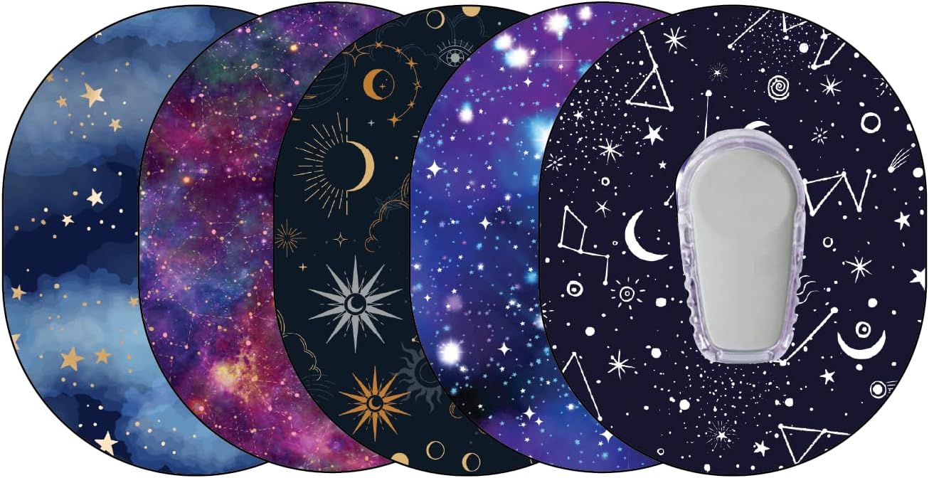 Glucomart Adhesive Patches for Dexcom G6 (5 Count) – Maximum Strength CGM Patches, Waterproof & Sweatproof, 10-Day+ Overpatch, Hypoallergenic Overlay