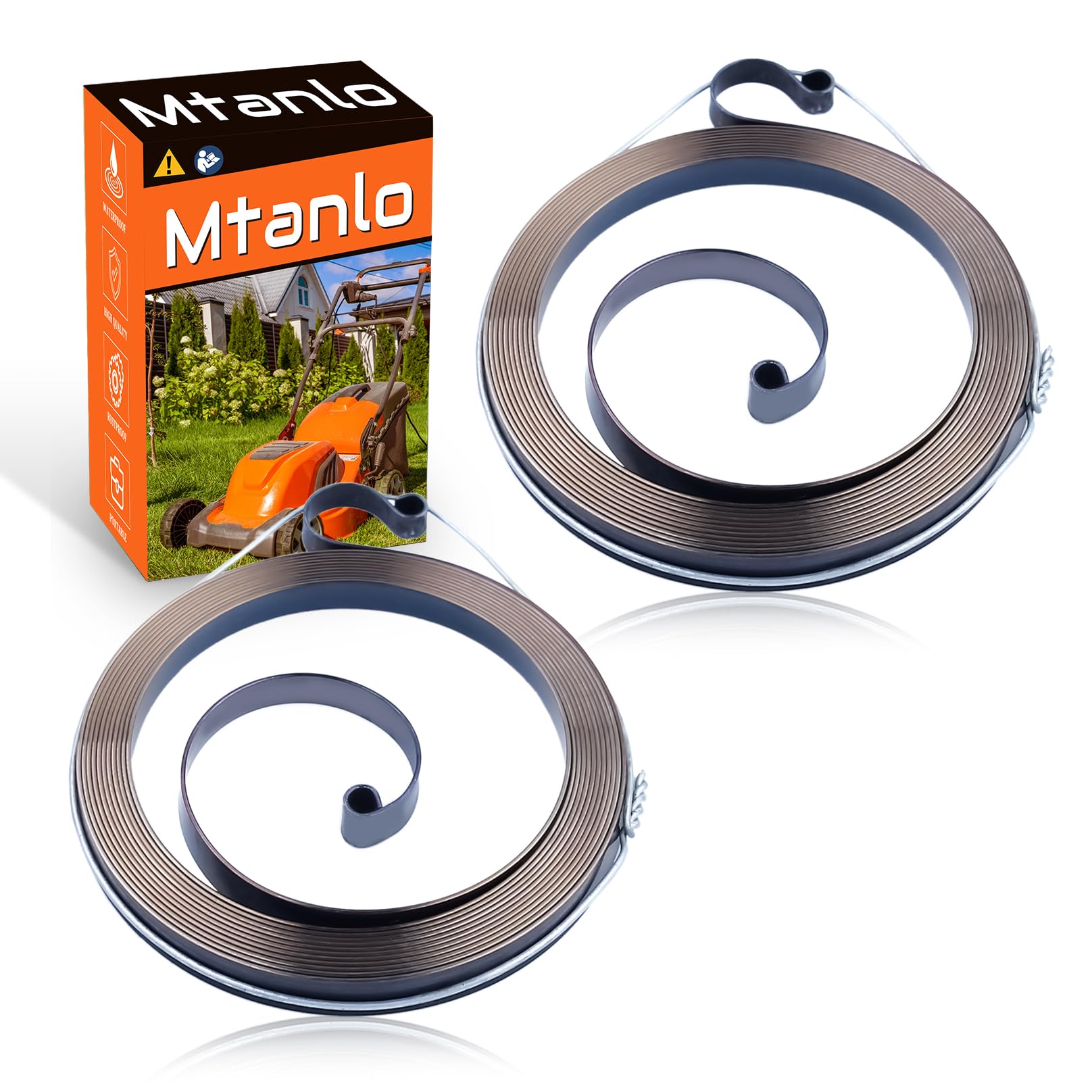 2pcs Recoil Starter Spring For Stihl BG45 BG46 BG55 BG65 BG85 HS45 4228 190 0600, Recoil Starter Spring