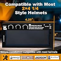 Vista 3 de Serie de tonos ajustables Lente de soldadura con oscurecimiento automático de rango HD 5-13 (9 tonos en 1) 2" x 4 1/4" x 0.33" Sin