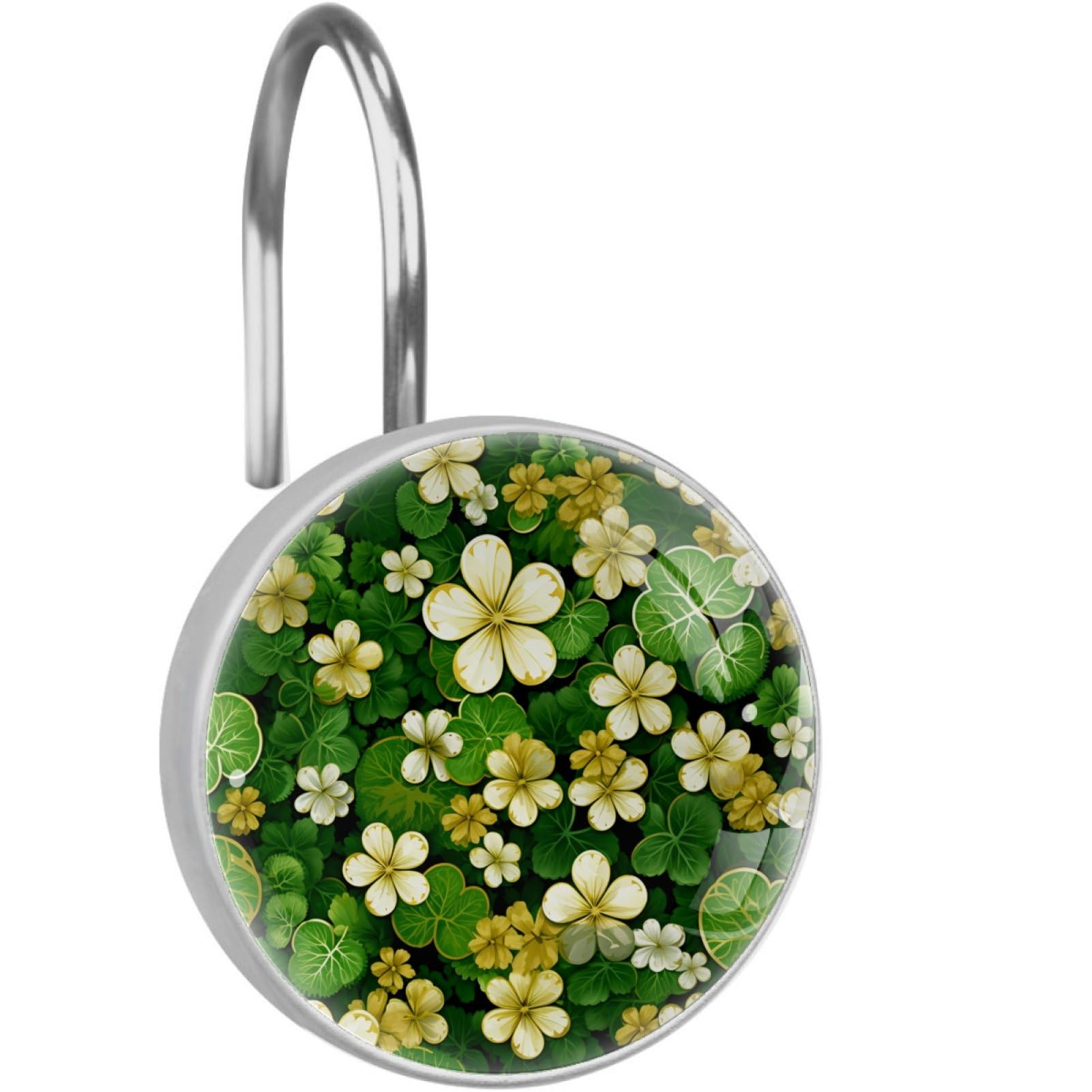 St. Patrick's Day Cat Clover Shower Hooks - Rustproof -19