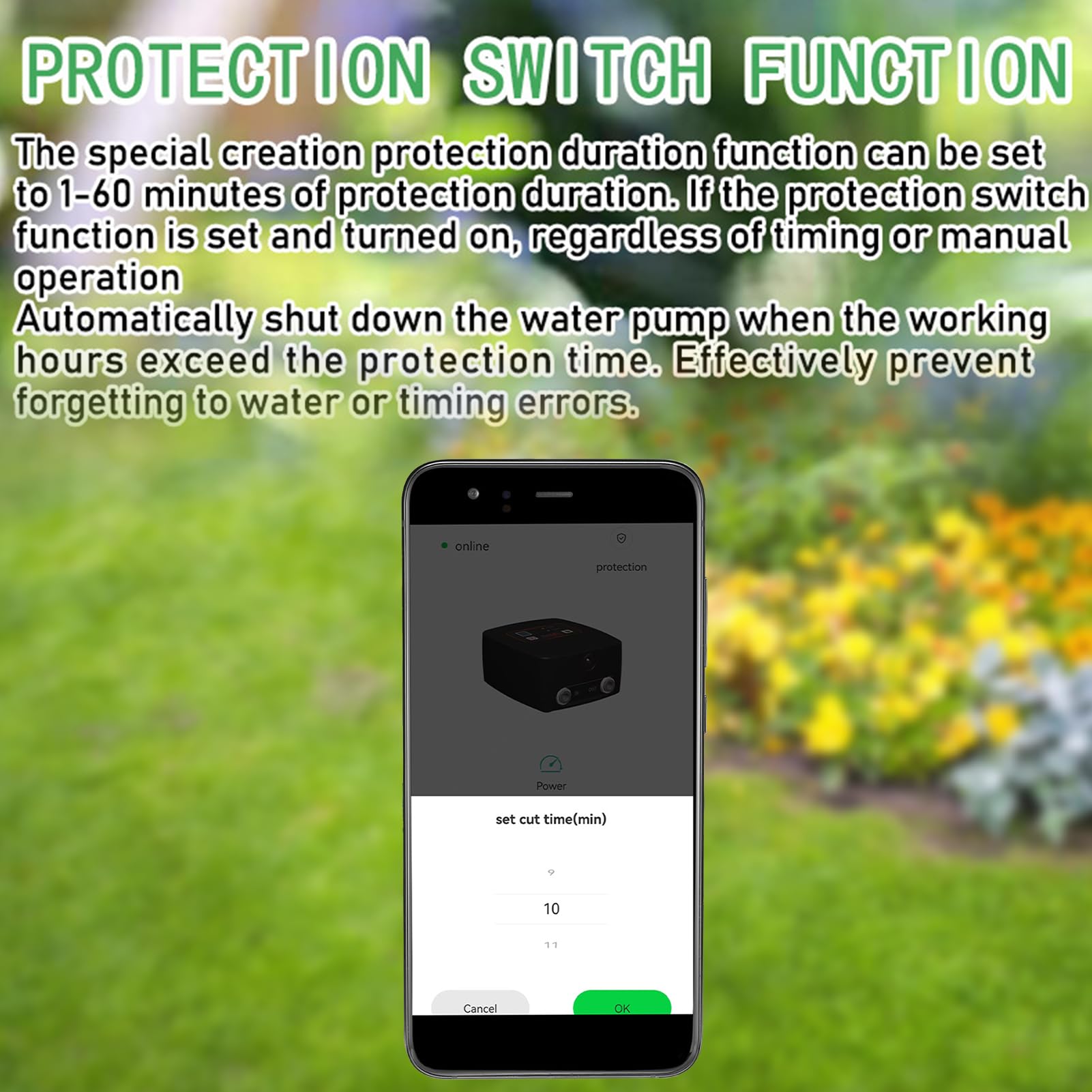 Arrosage Automatique Interieur, Système d'irrigation Intelligent WiFi, Télécommande, Régulation de la Pression d'eau 1-4 Vitesses, Contrôle Intelligent du Temps