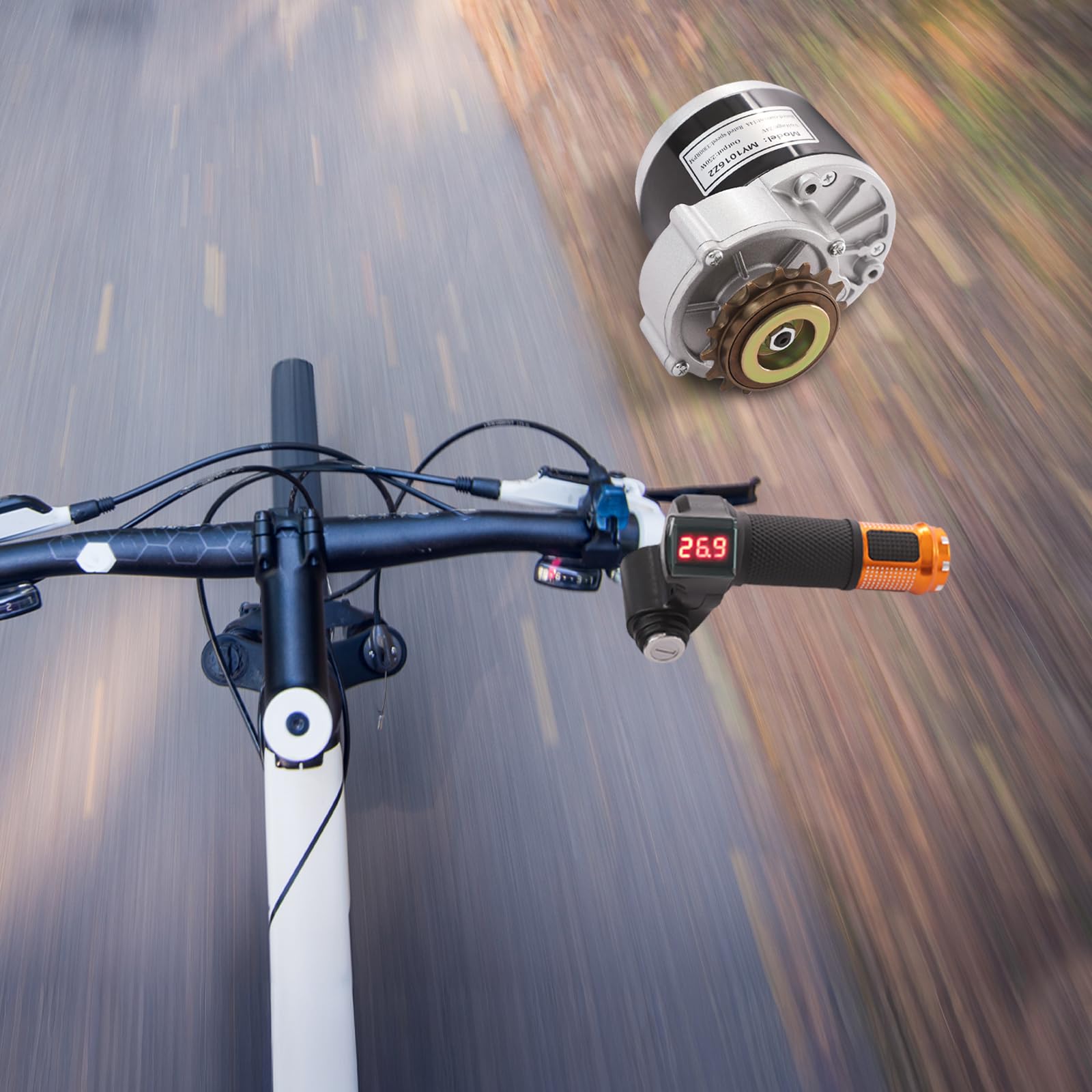 Kit de conversion de vélo électrique 250 W 24 V avec contrôleur de moteur, pignon pour vélo DIY