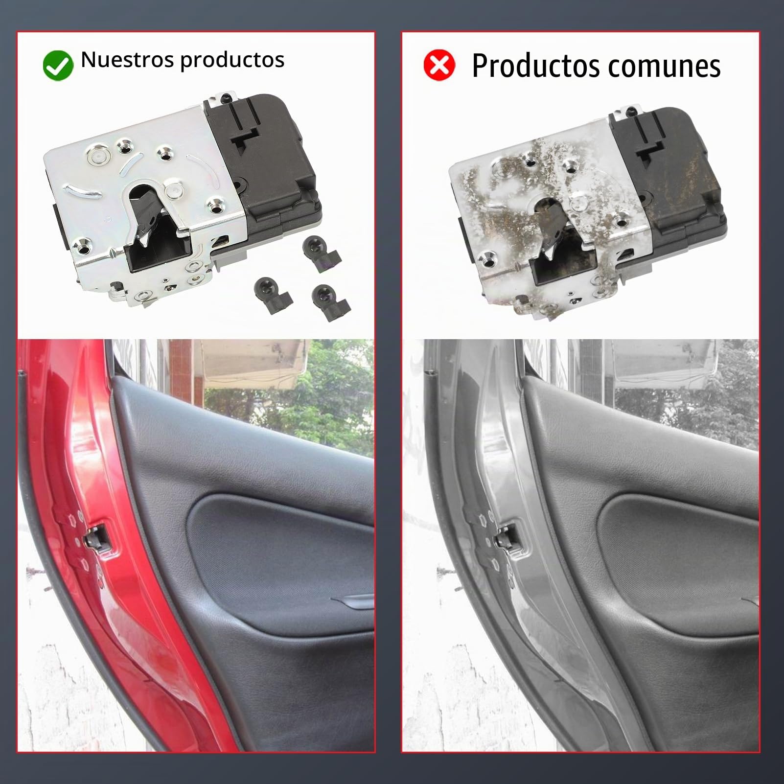 Cerradura de Puerta Delantera Izquierda Compatible para 206 (1998-2013) lado del conductor 9135R9