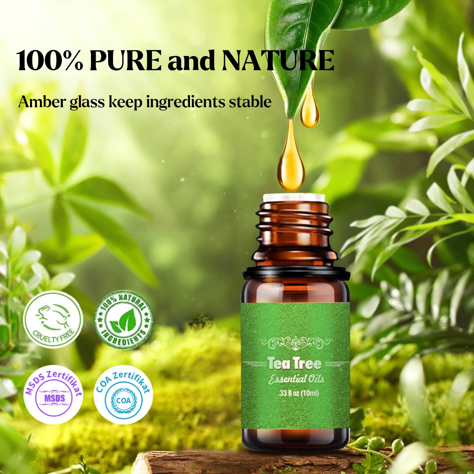 Set di oli essenziali, 12 x 10 ml, 100% naturale per aromaterapia, set regalo per diffusori, umidificatori, SPA, sapone e candele – rosmarino, incenso, ylang-ylang, bergamotto, eucalipto