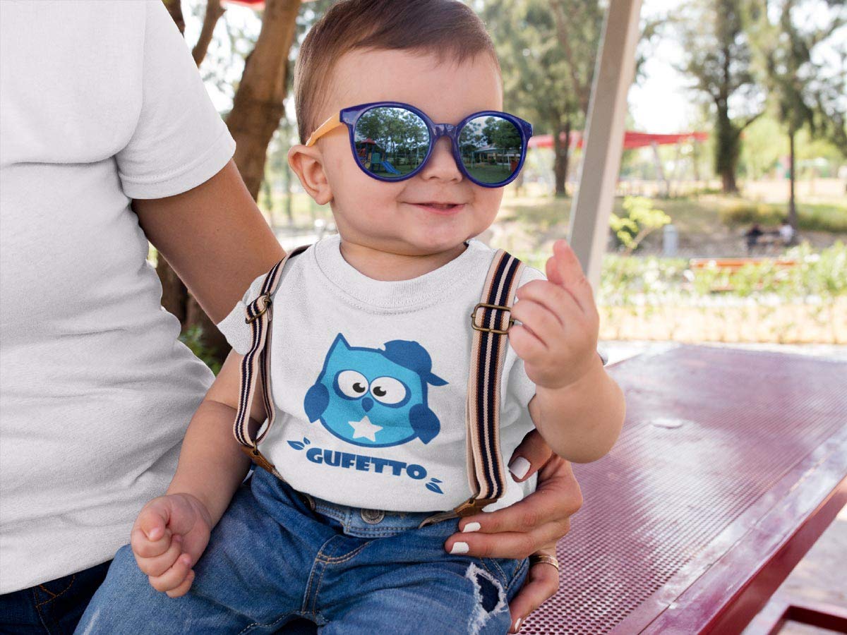 Shirtgeil Set Mamma Gufo e Gufetto - Idea Regalo Coppia Magliette Mamma e Figlio Neonato