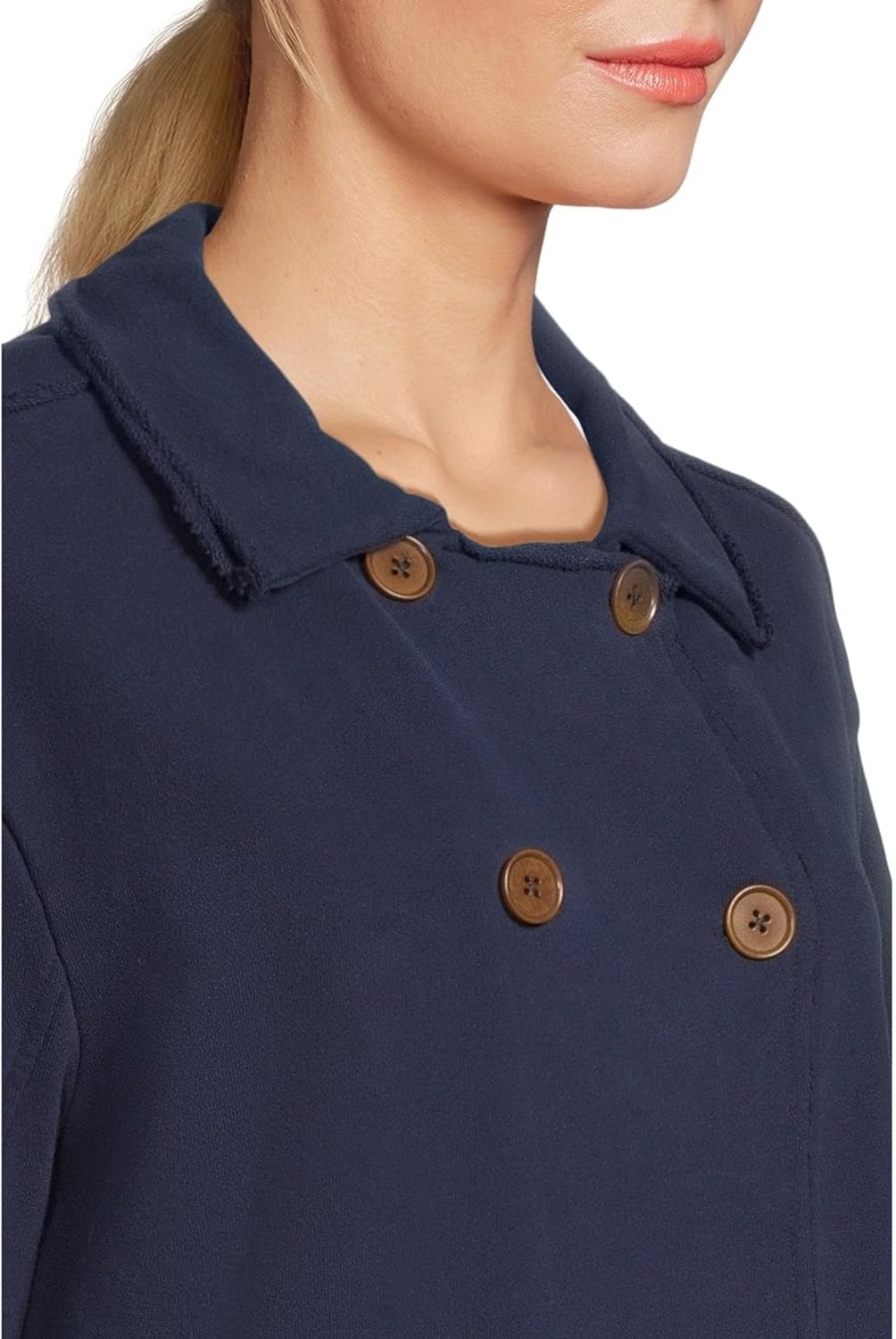 Mod-O-Doc womens Long Sleeve Double Breasted Jacket - Image 4