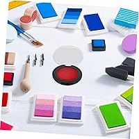 Vista 9 de Uonlytech Almohadilla de tinta de huellas dactilares, sello de huellas dactilares negro para oficina en casa, fórmula de secado rápido