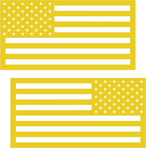Miniatura 9 de Juego de calcomanías troqueladas de la bandera estadounidense patriótica de Estados Unidos  Par de calcomanías orientadas a izquierda y derecha  3.6