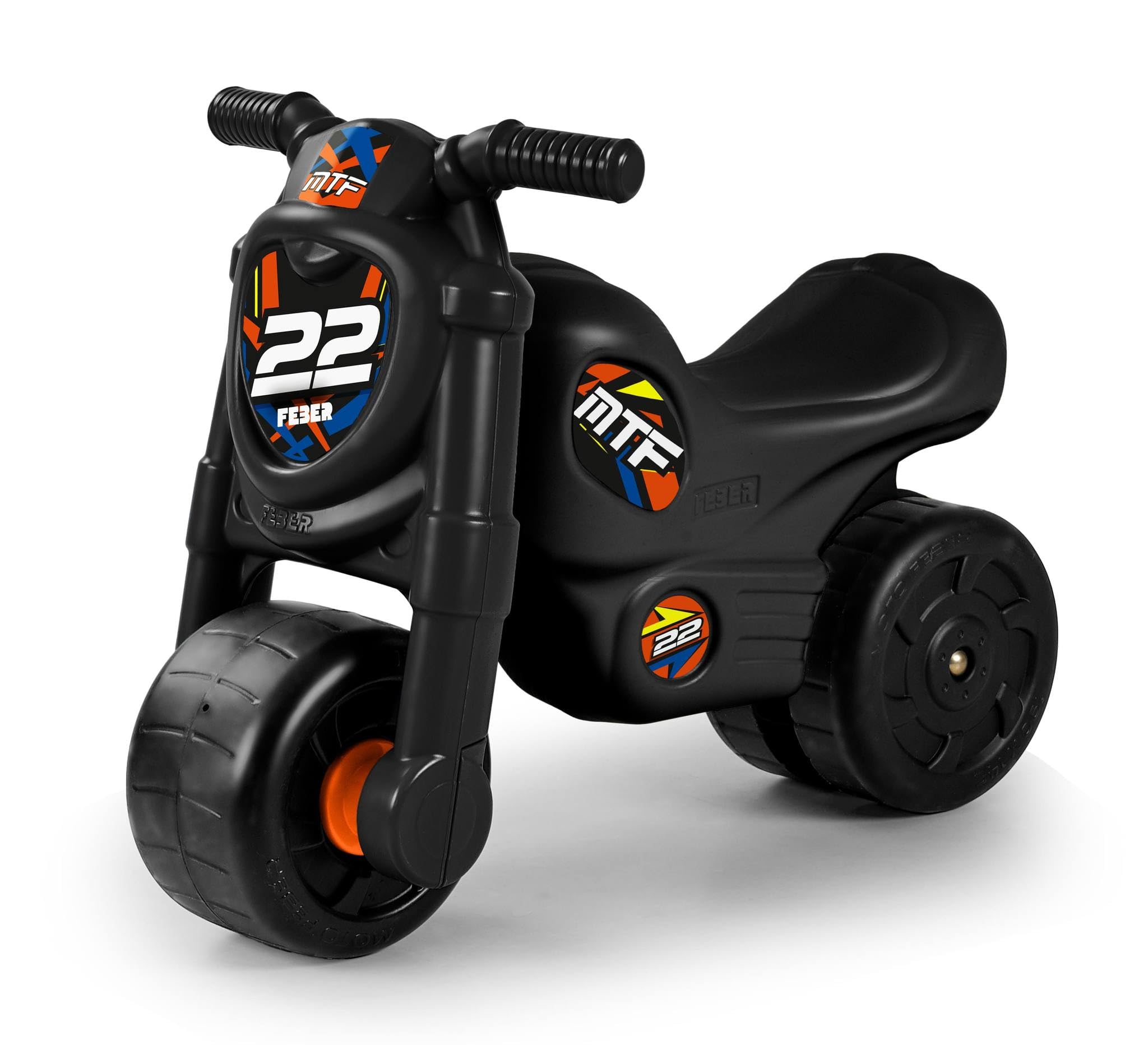 FEBER - Motofeber Jumper Rider, Moto Correpasillos para Niños, Ruedas Anchas Estables, Uso para Dentro y Fuera de Casa, para Niños de 1,5 a 3 años, Famosa (FED24000)